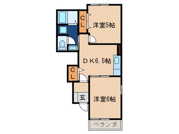 フォ－リストメゾン１の物件間取画像